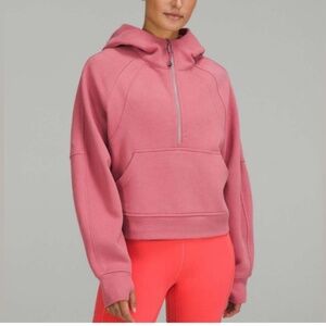 Lululemon Brier Rose Scuba Oversized Half-Zip Hoodie